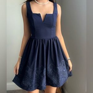 Navy Blue Formal Dress